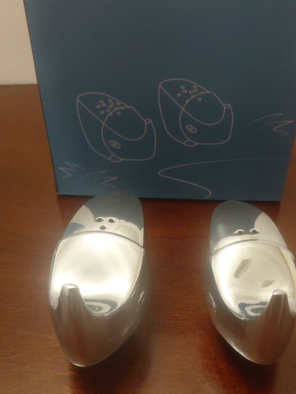 Nambe Salt And Peper Shakers